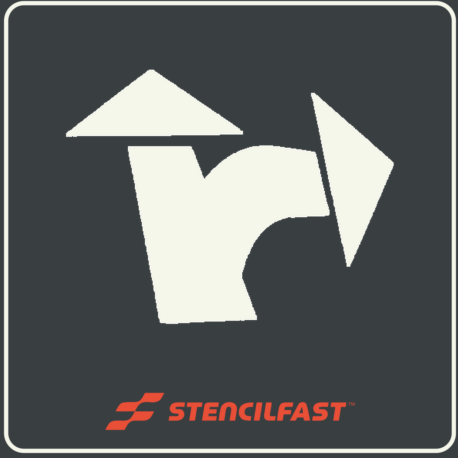 Arrow Kit 3pc Pavement Stencil (62″ or 78″)
