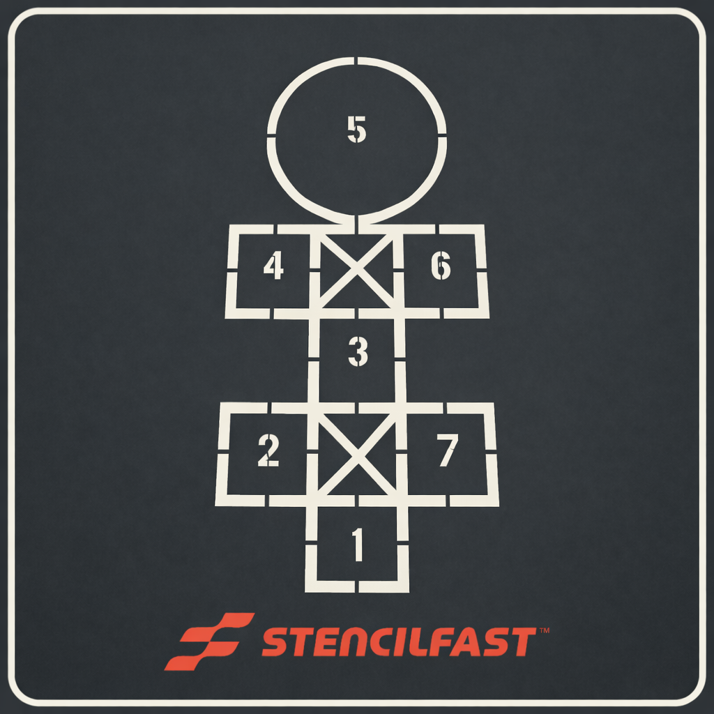 Hopscotch Diagonal 54"x96"