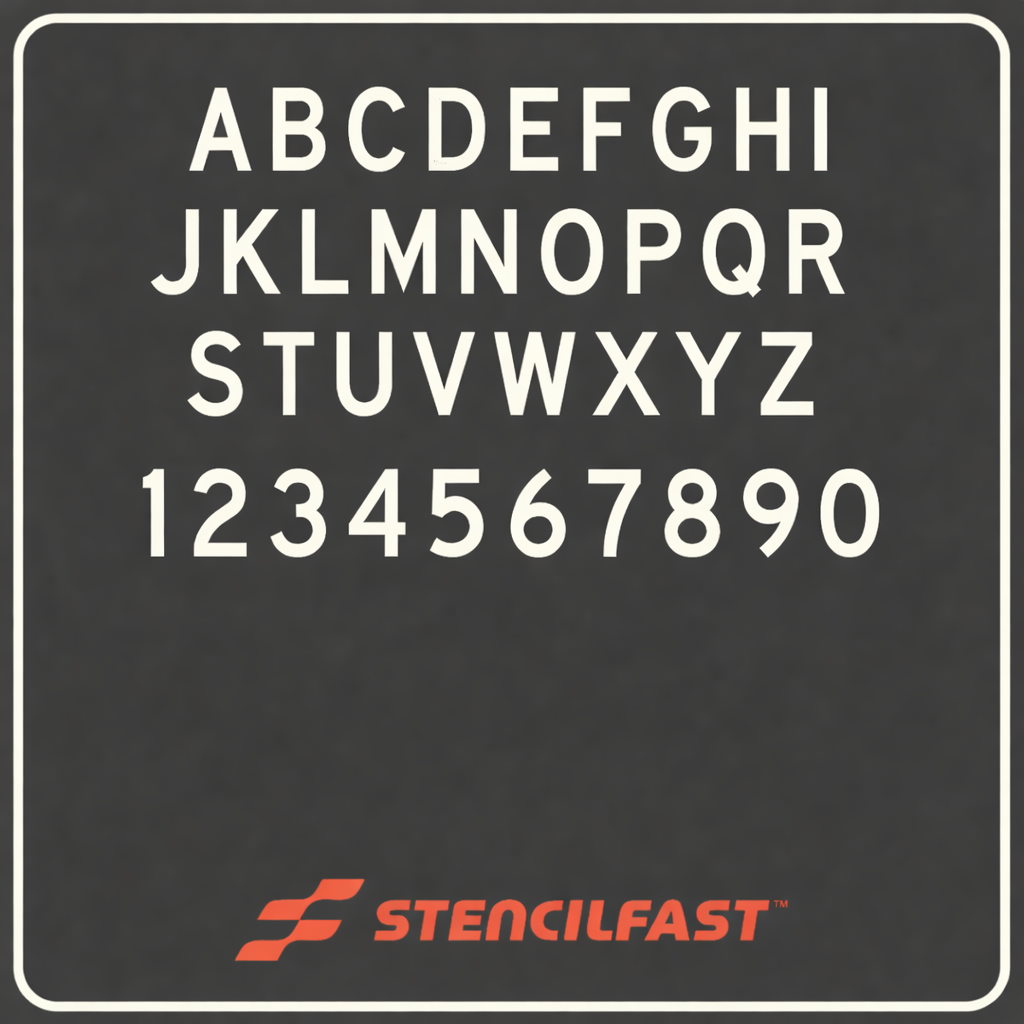 ICAO 1 meter appendix 3 letter/number stencils