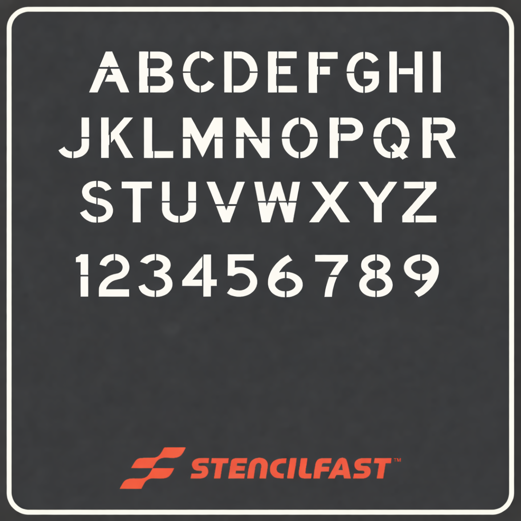 ICAO .5 meter appendix 4 letter/number stencils