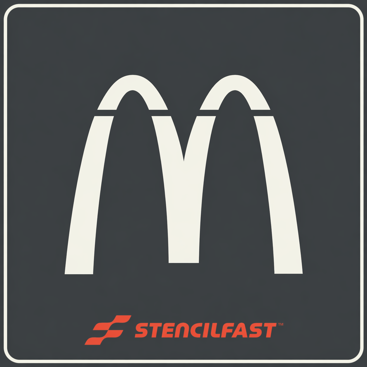 McDonald's Arch Stencil | StencilFast