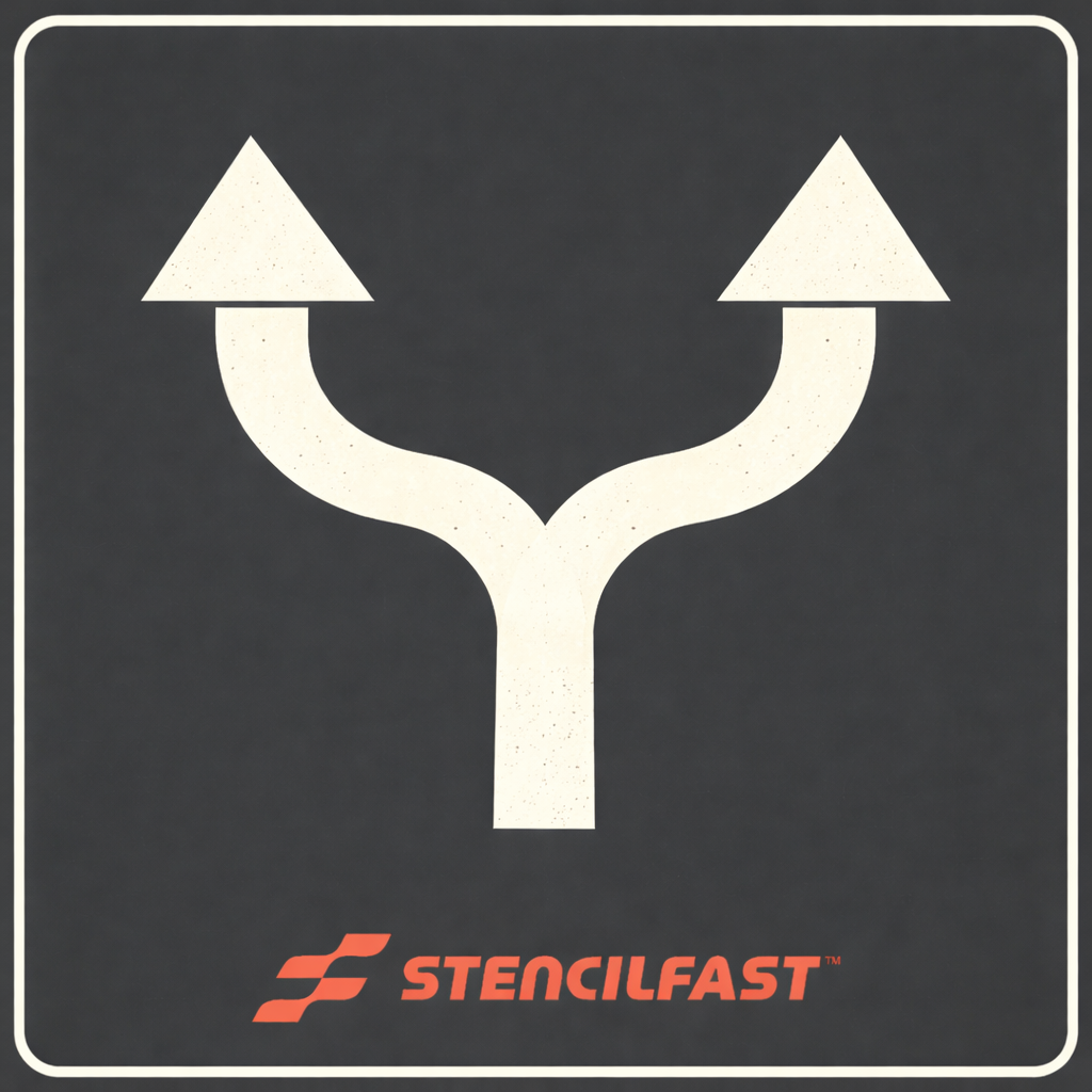 McDonald's Double Lane Drive Thru Arrow Stencil Kit