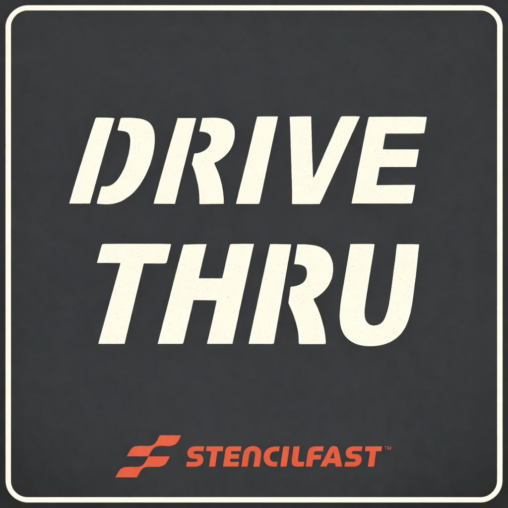 McDonald's Drive Thru Stencil