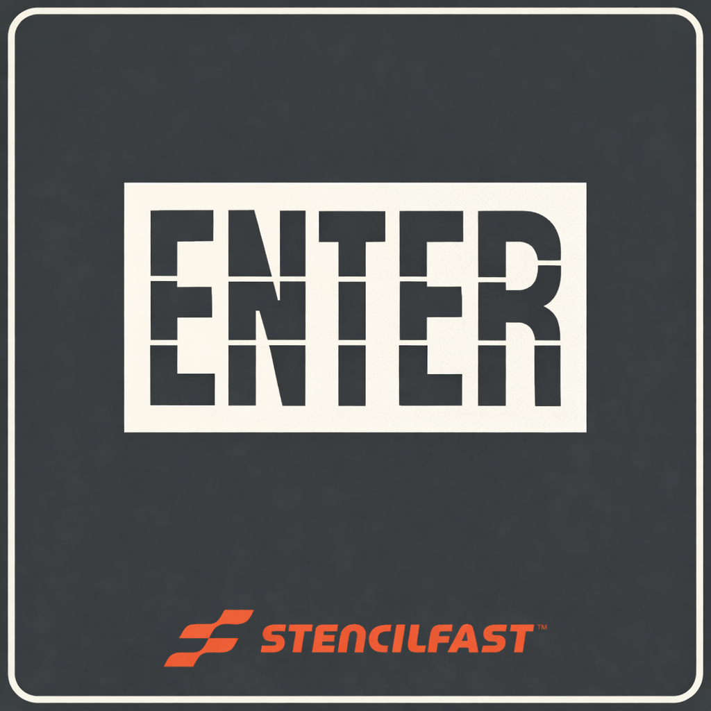 Walmart 36" ENTER Stencil