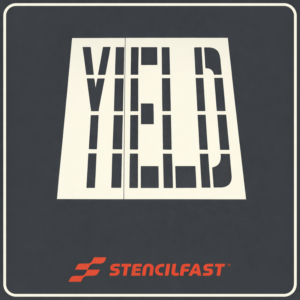 Walmart 96" X 72" YIELD Stencil