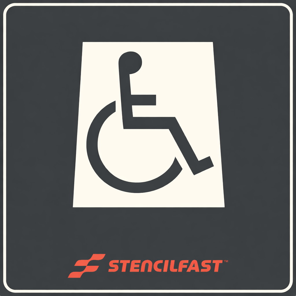 Florida DOT Handicap Stencil - 60"