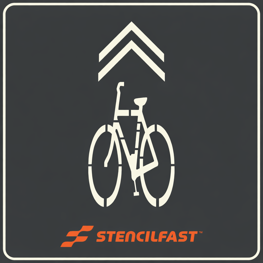 Bike Lane Sharrow 112" x 40"