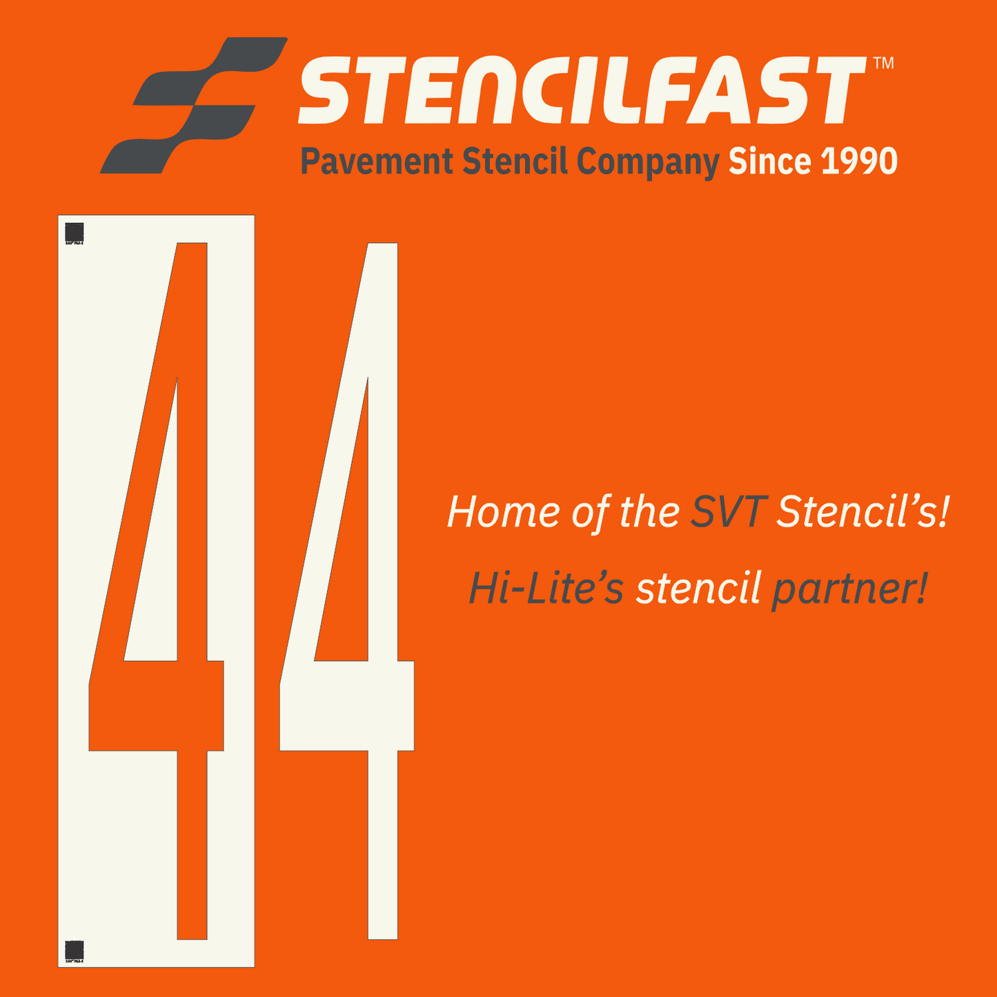 F.A.A. SVT 72" Stencils (6ft. Tall)