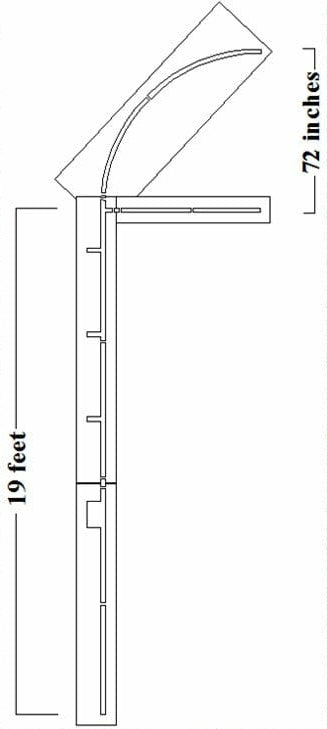 Basketball court stencil dimensions