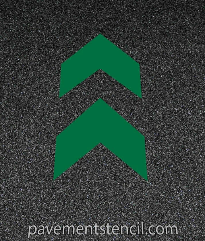 Starbucks chevron arrow stencil