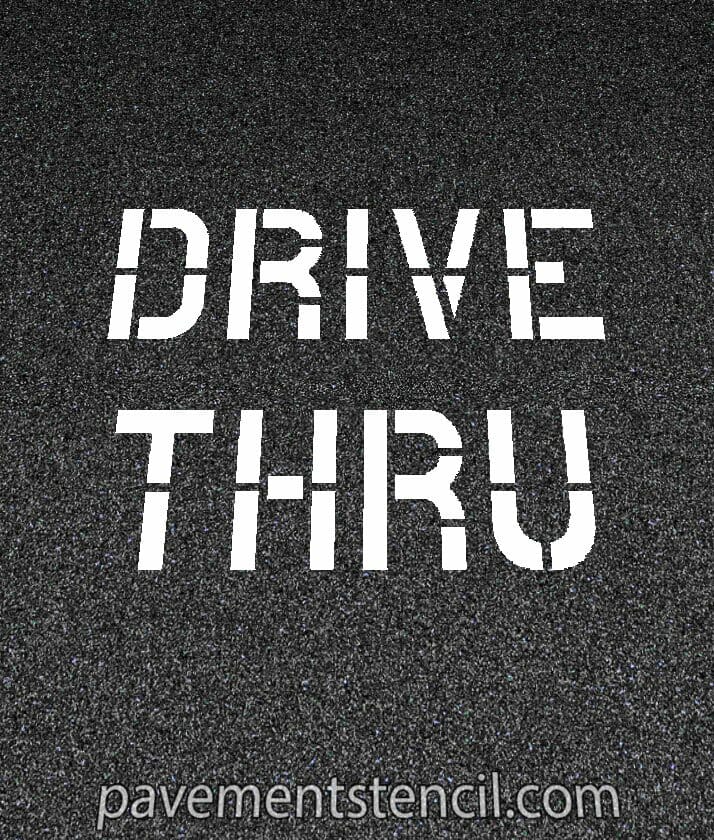 Walgreens drive thru stencil