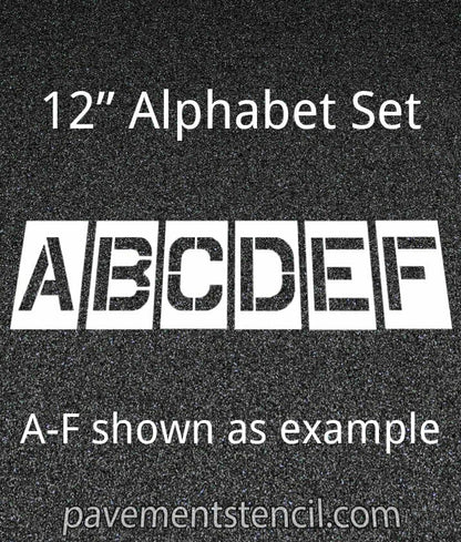 12" alphabet stencils