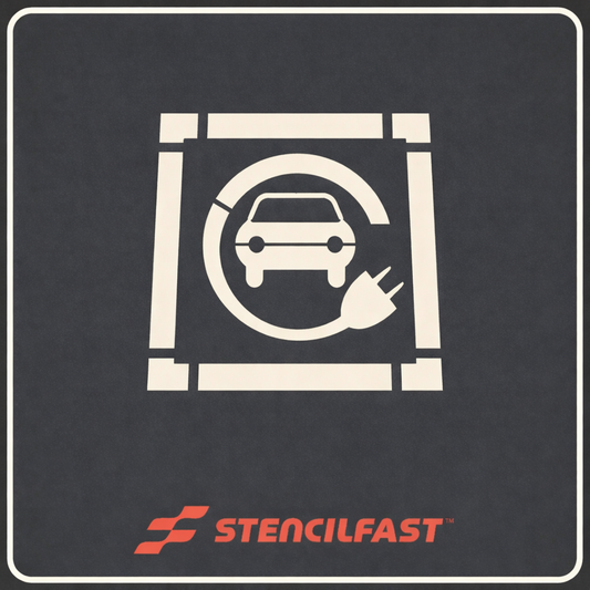 44" x 48" EV Car with Plug & Border