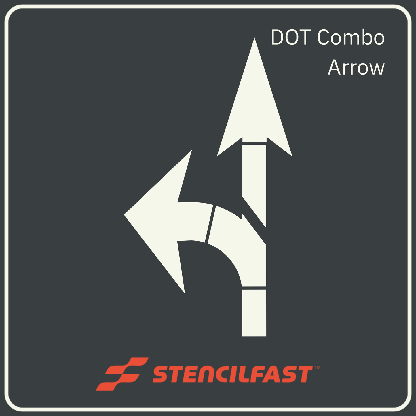 DOT Combination Arrow Stencil