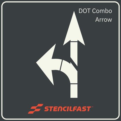 DOT Combination Arrow Stencil