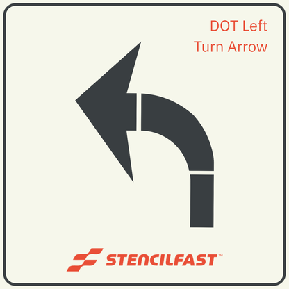 SC DOT Turn Arrow Stencil (UHMW Material)