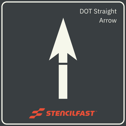 DOT Straight Arrow Stencil