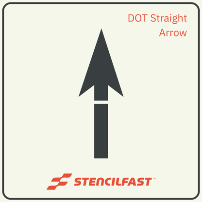 DOT Straight Arrow Stencil
