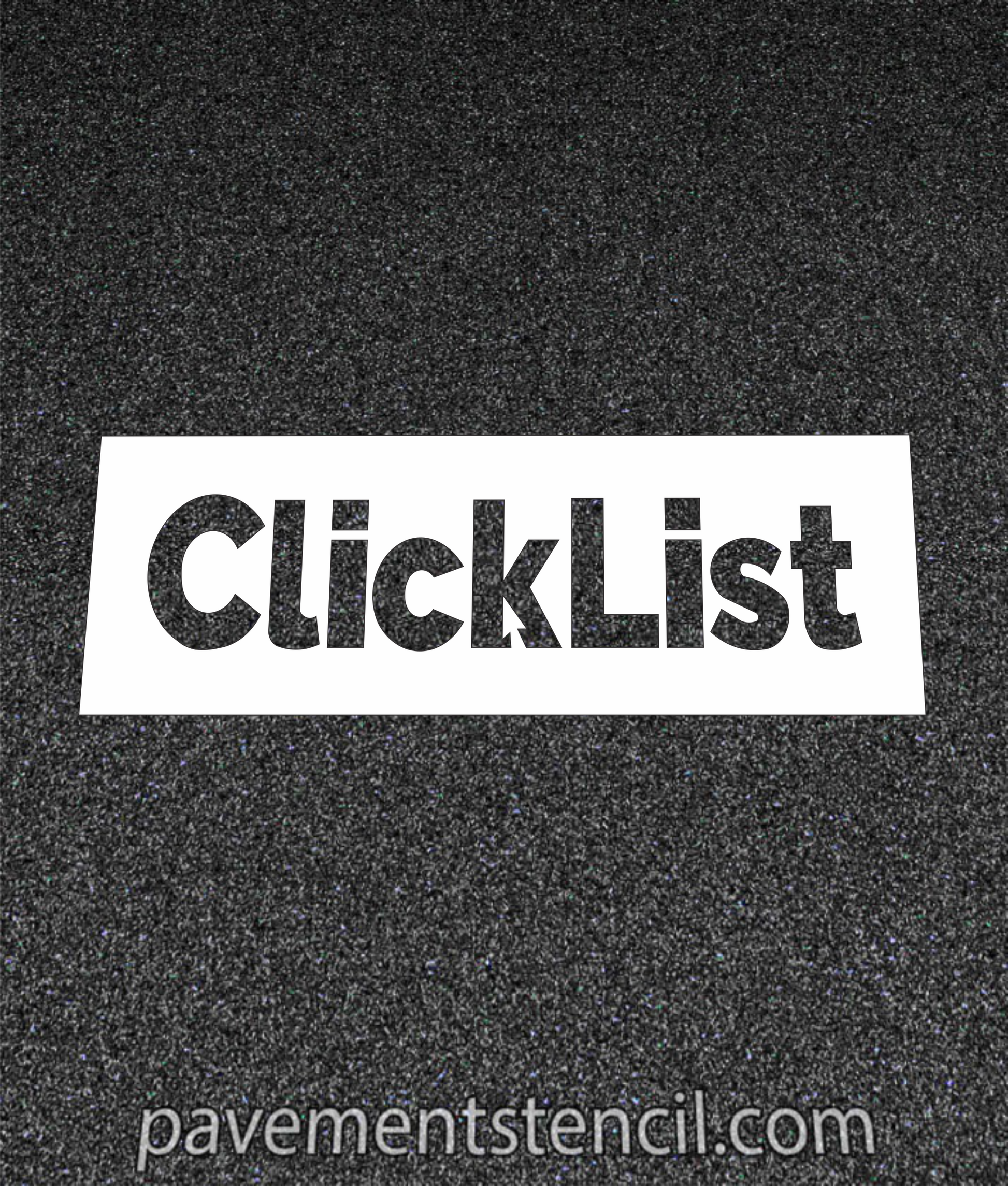 Kroger Click List stencil