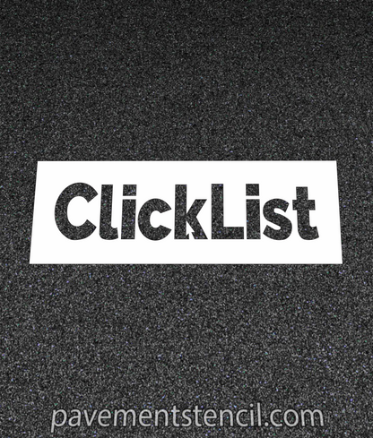 Kroger Click List stencil