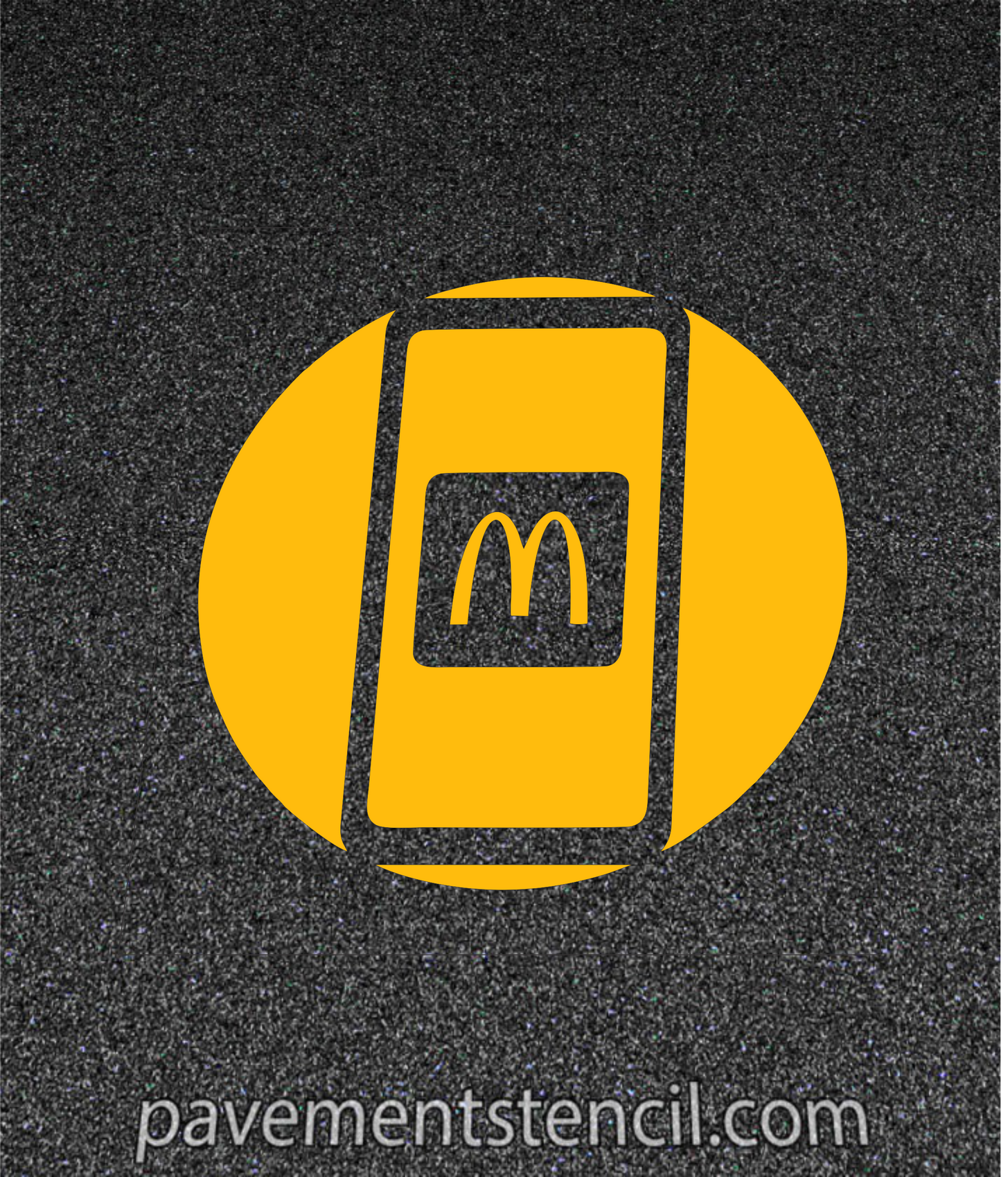 McDonald's Curbside Mobile Pick Up Stencil New as of 9/08/2022