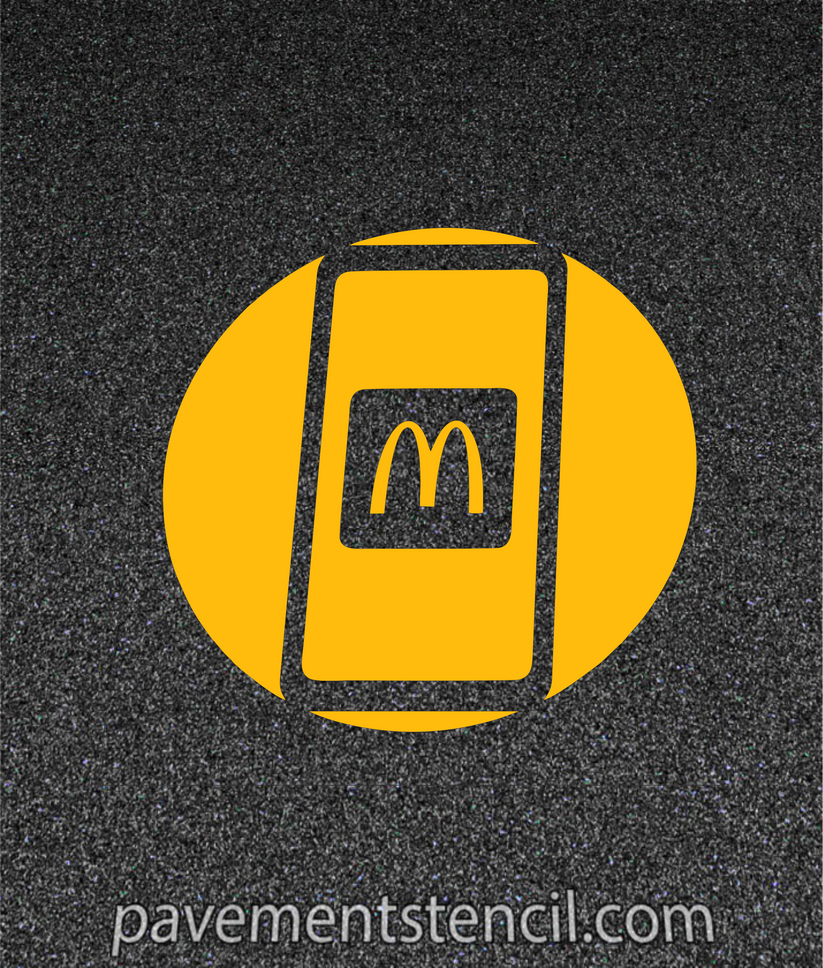 McDonald's Curbside Mobile Pick Up Stencil New as of 9/08/2022 ...