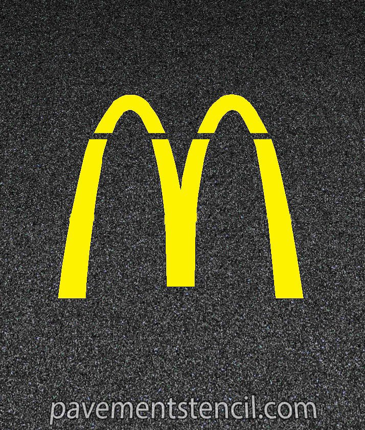 McDonald's Arch Stencil