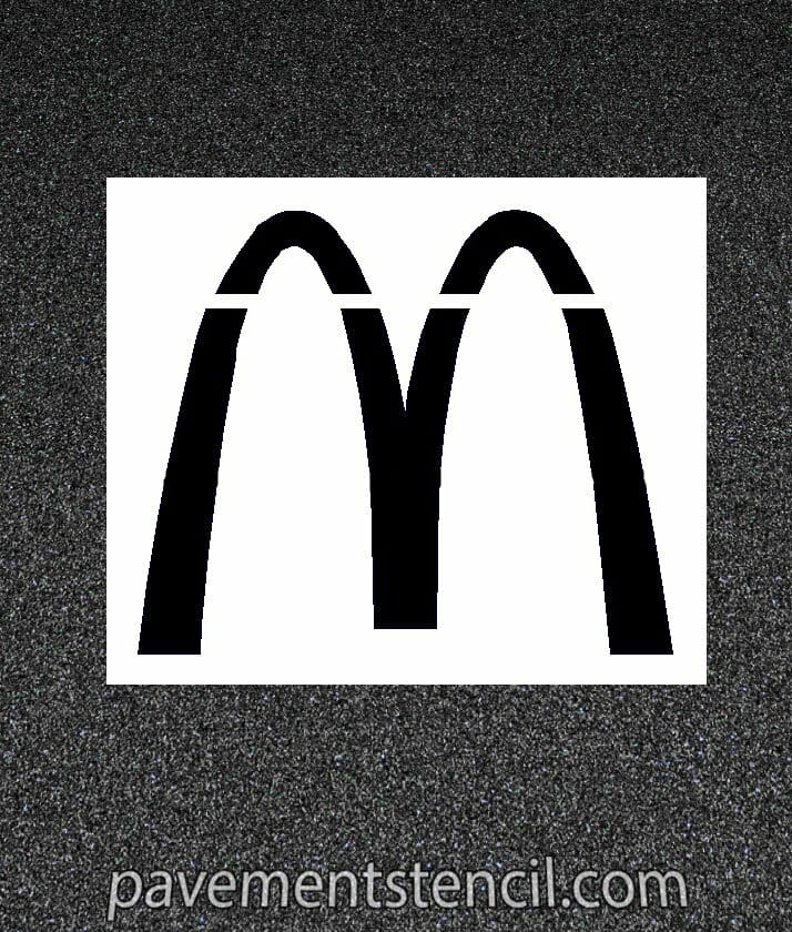 McDonald's Arch Stencil