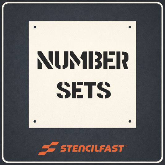 Number Sets Stencil Display (1/10 LDPE)