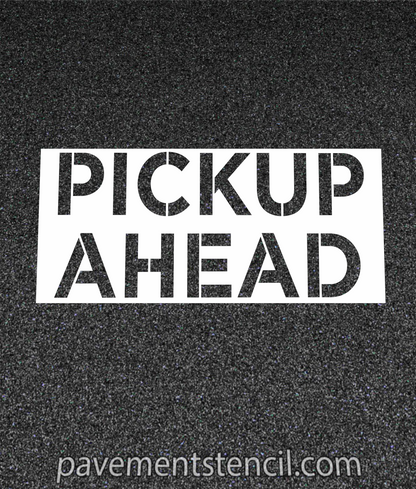 Chipotle pick up ahead stencil