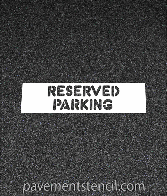 Dunkin' Reserved Parking Stencil