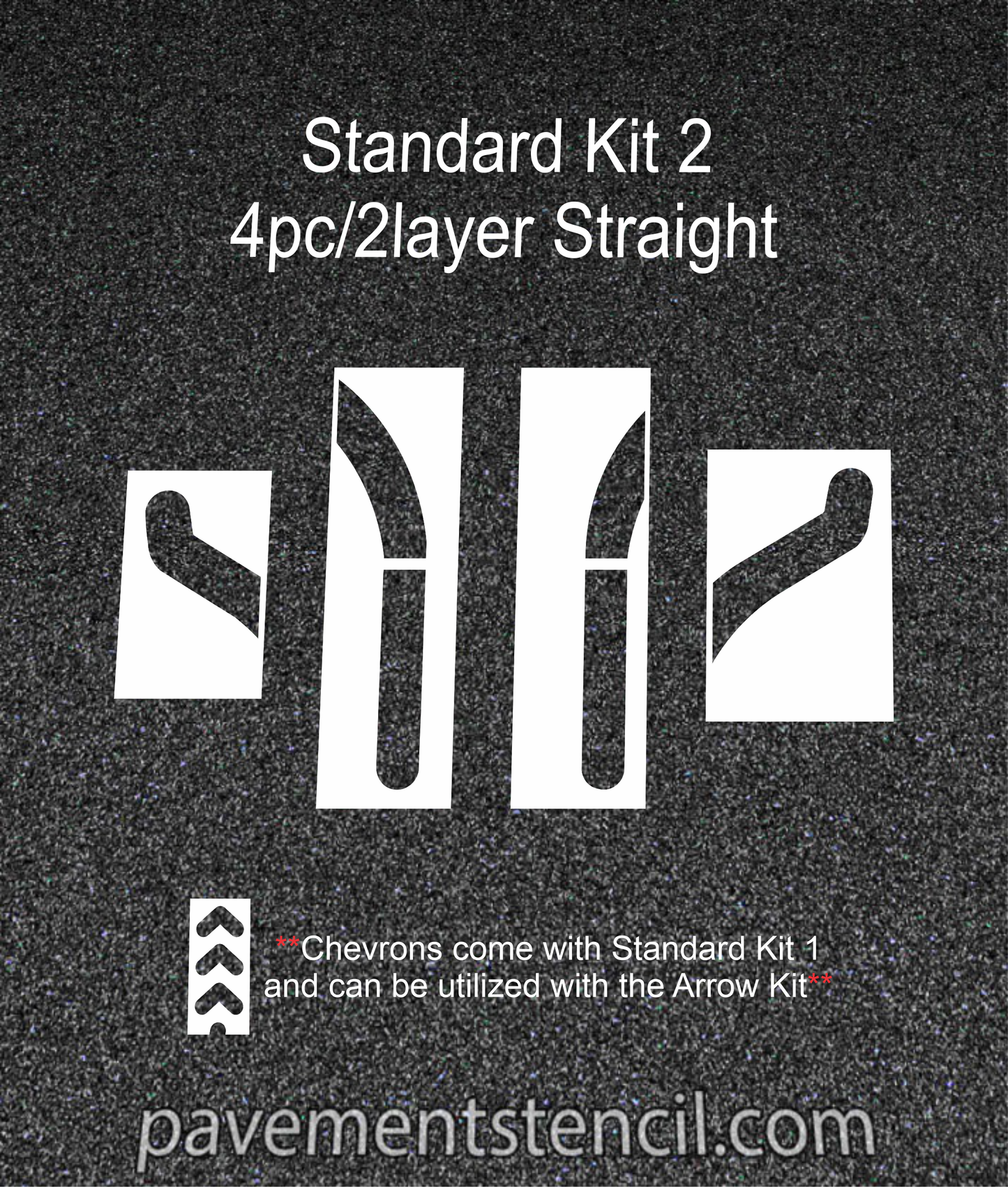 Dunkin' Standard Stencil Kit 2 (Straight Arrow)