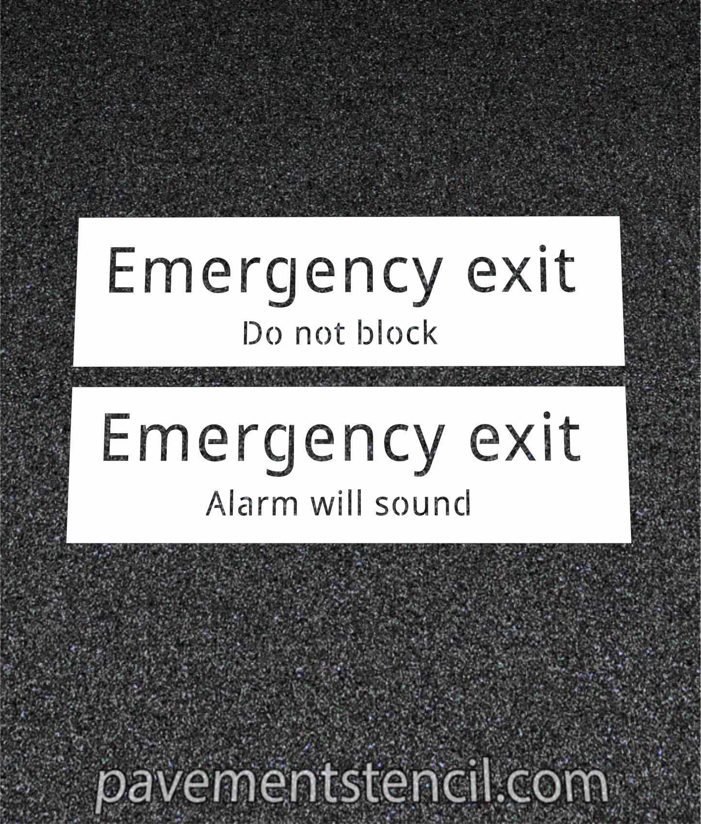 IKEA emergency exit stencil