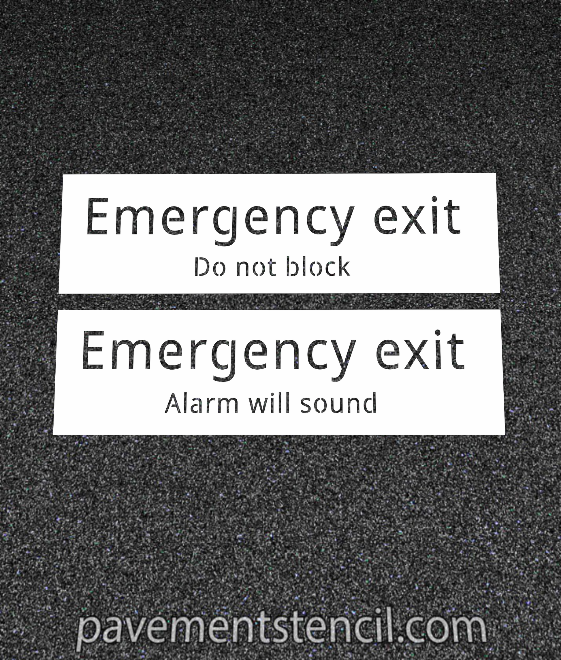 IKEA emergency exit stencil