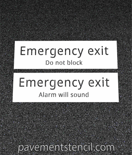IKEA emergency exit stencil