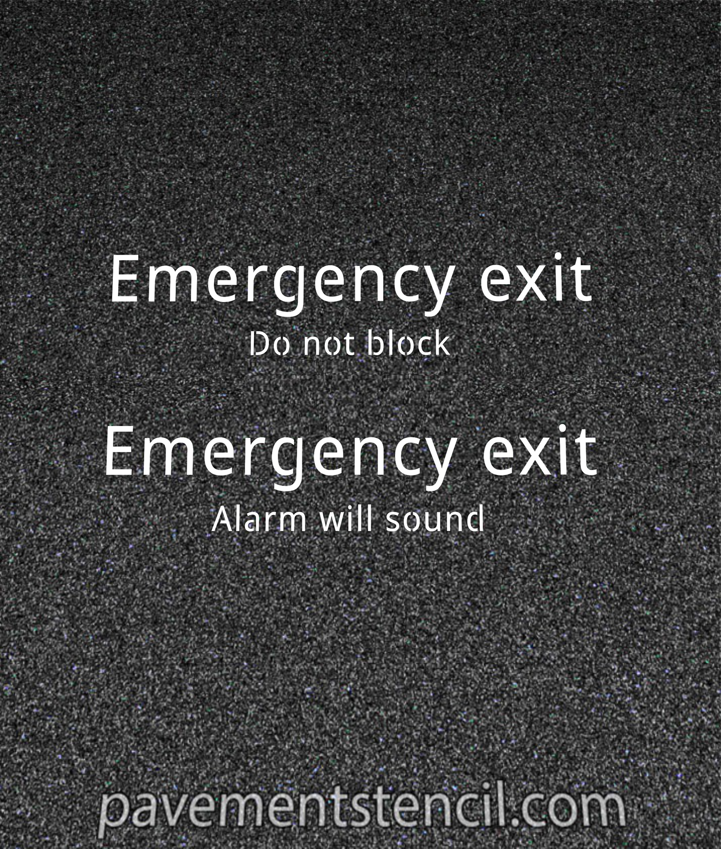 IKEA emergency exit stencil