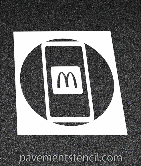 McDonald's Curbside Mobile Pick Up Stencil New as of 9/08/2022 ...