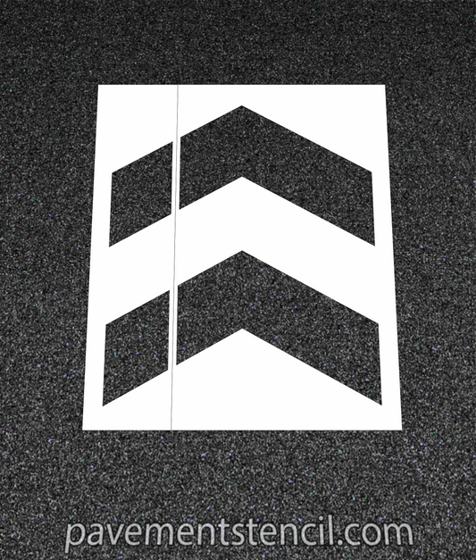 Target arrow stencil