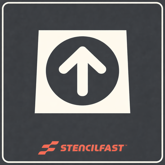 McDonald's  Circle/Arrow Stencil