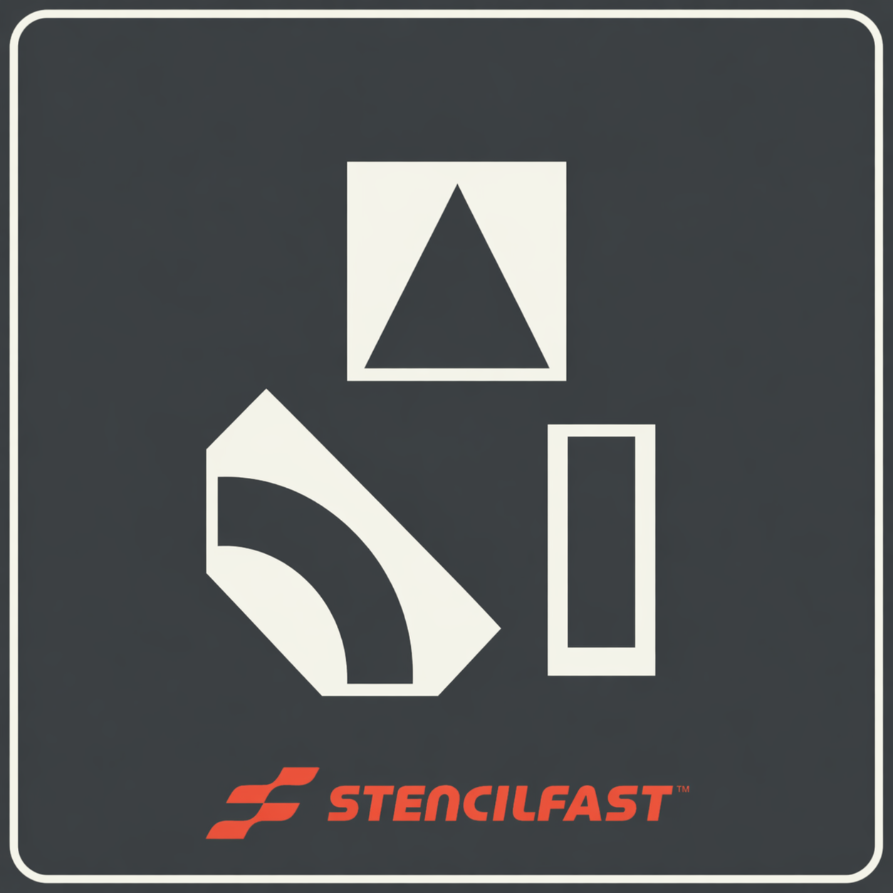 McDonald's Double Lane Drive Thru Arrow Stencil Kit