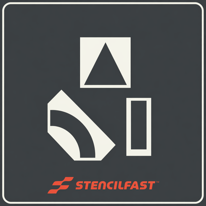 McDonald's Double Lane Drive Thru Arrow Stencil Kit