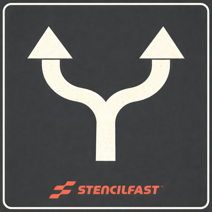 McDonald's Double Lane Drive Thru Arrow Stencil Kit