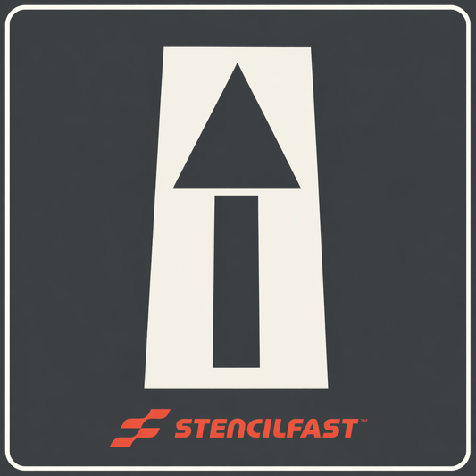 McDonald's Straight Arrow Stencil