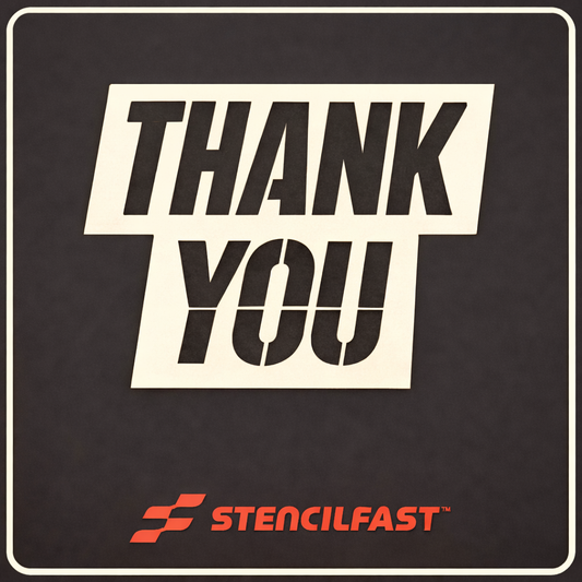 McDonald's Thank You Stencil