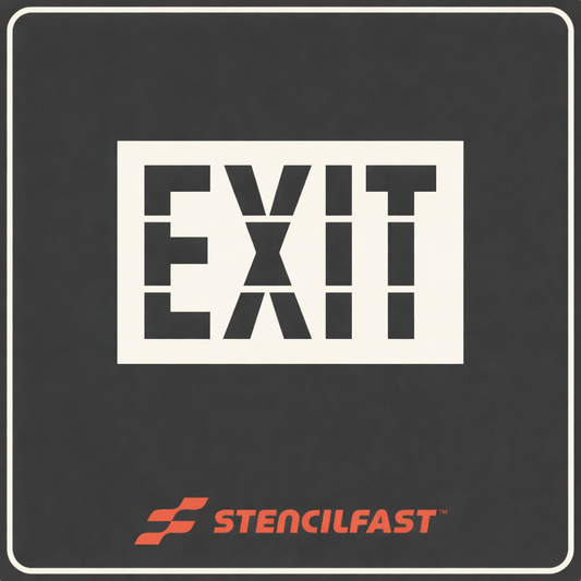Walmart 36" EXIT Stencil