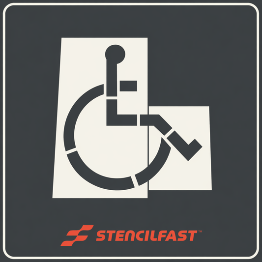 Walmart 84" x 78" Handicap Parking Stencil