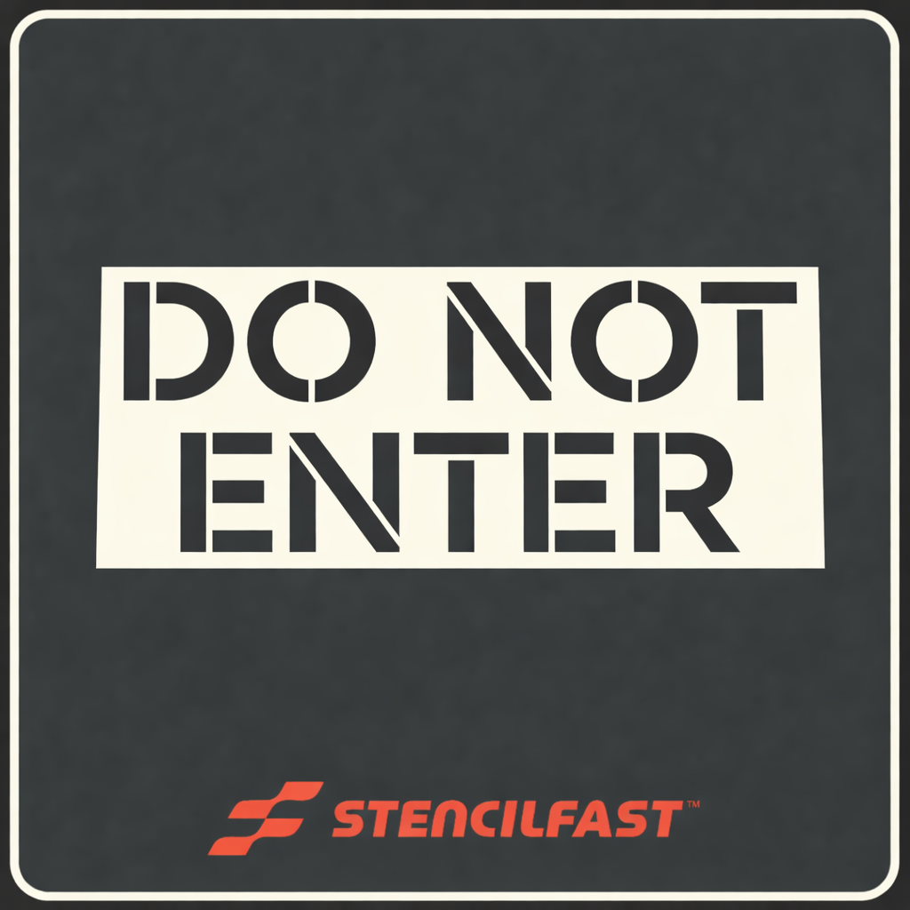 Chipotle Do Not Enter Stencil