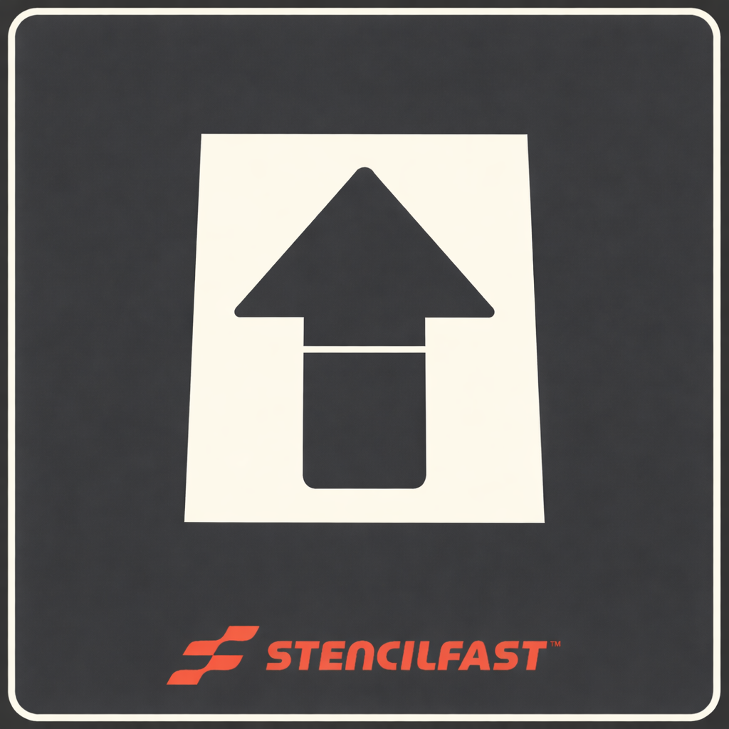 Chipotle Straight Arrow Stencil