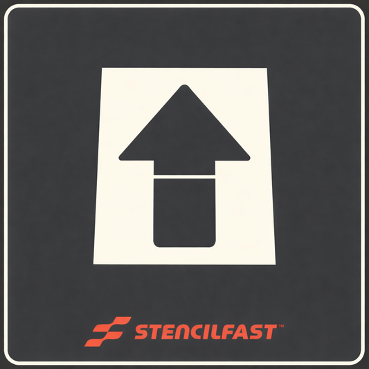 Chipotle Straight Arrow Stencil