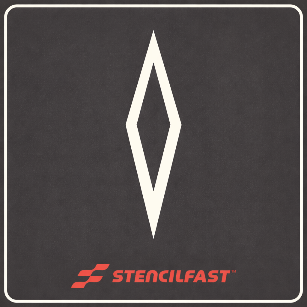 DOT Preferential  Lane Symbol Stencil